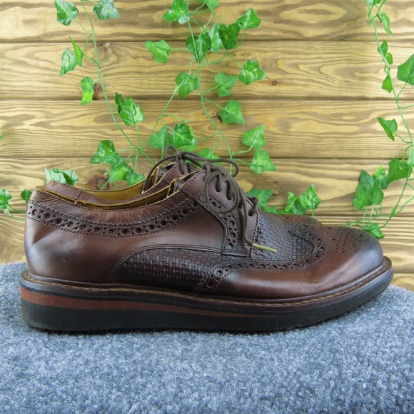 Belvedere Luis Men Brogues Shoes Brown Leather Lace Up‎ Size 9.5 Medium main image 10
